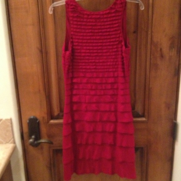 REDUCED!!! Max Studio Red Ruffle Dress - Picture 3 of 3