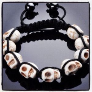 skull shambala style bracelet
