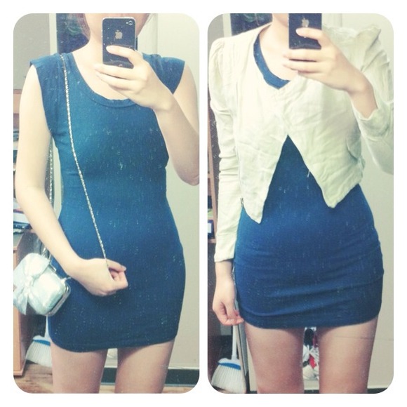 🆕Dark blue bodycon dress