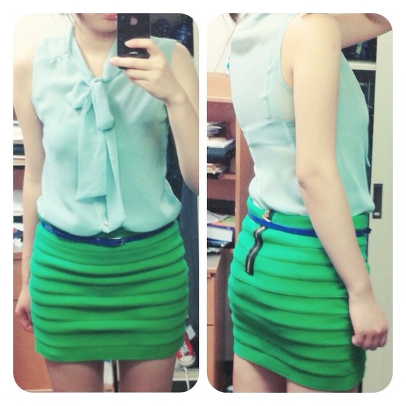 boutique Dresses & Skirts - 🆕Green bandage skirt