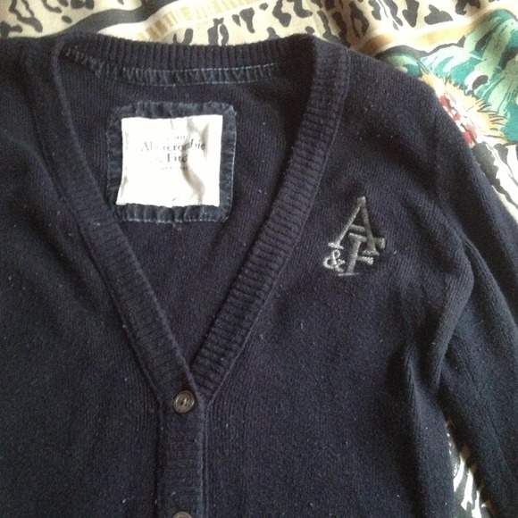 A&F Navy Cardigan - Picture 2 of 2