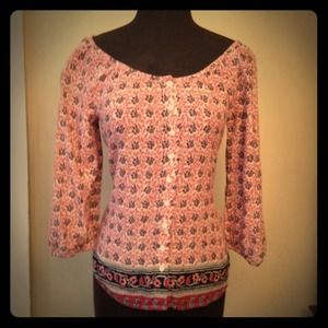 ❌❌SOLD IN A BUNDLE❌❌Lucky Brand Peasant Top