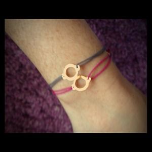 Shashi Luna Bracelets in pink and grey