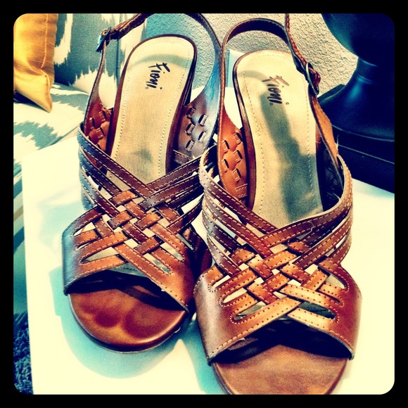 Fioni Cognac/Camel pumps: Sz. 9