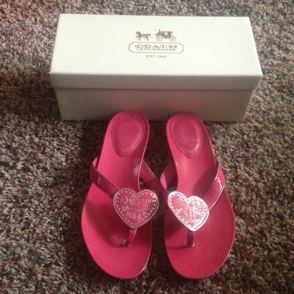 *SOLD* Coach Flip Flops