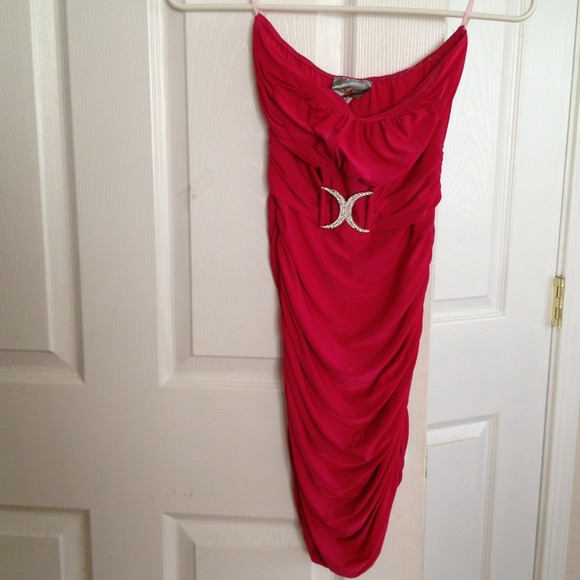 Hot pink sling dress