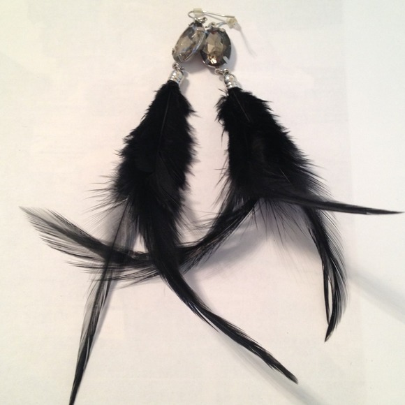 Reserved for hbrandalick Feather earrings