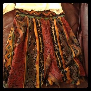 Patterned high waisted shorts