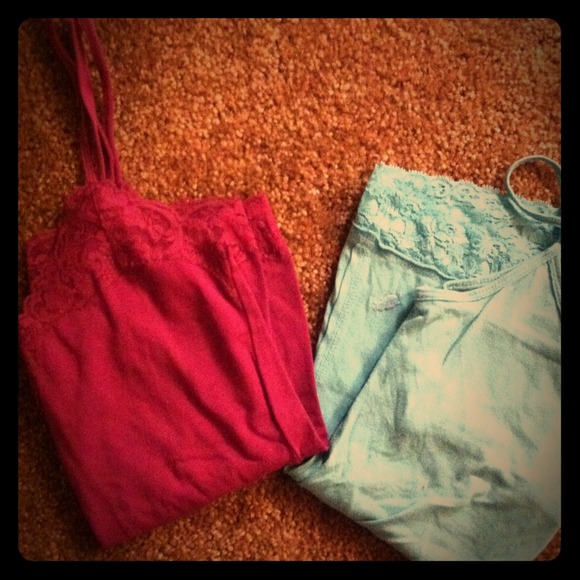 ***No longer available***Purple & aqua camis