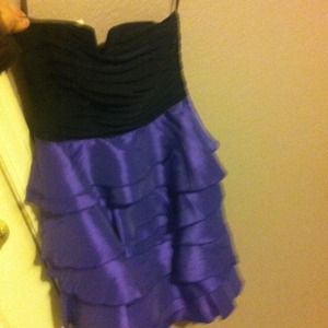 Homecoming semi-formal purple dress