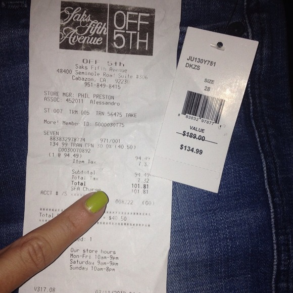 new seven "A" pocket jeans - Picture 3 of 4