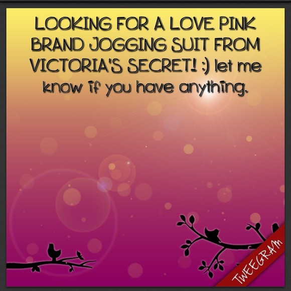 Victoria's Secret Love Pink Jogging Suit