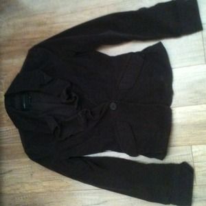 BCBG burgundy suede jacket.