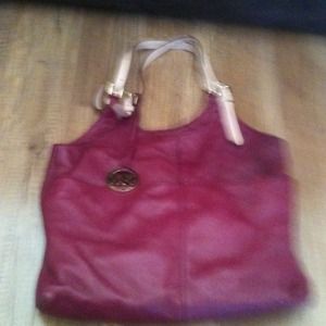 Michael Kors burgundy handbag