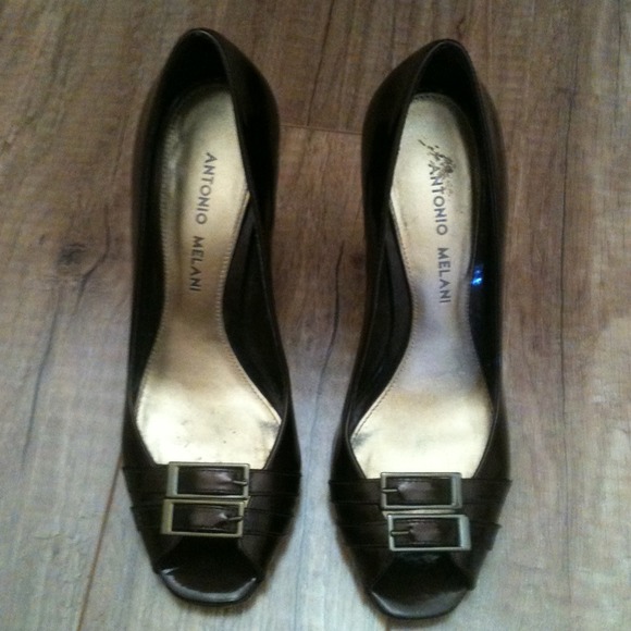 Antonio Melani dark bronze heels. - Picture 1 of 2