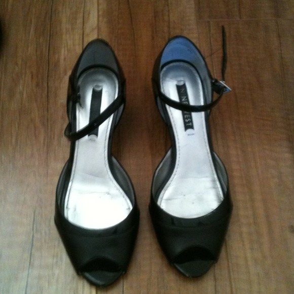 Nine west black wedges. - Picture 1 of 2