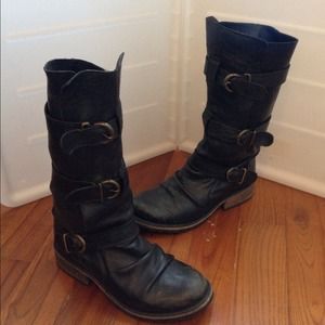 Steve madden leather boots excellent condition