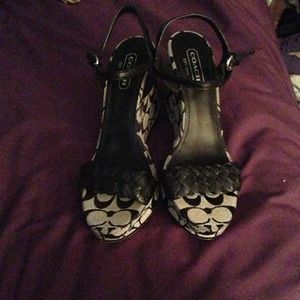 Reserved for Jiznaga Authentic Coach wedges.