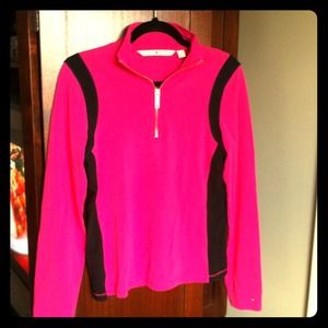 ⛔SOLD⛔ Tommy Hilfiger Pink & Black Zip Pullover