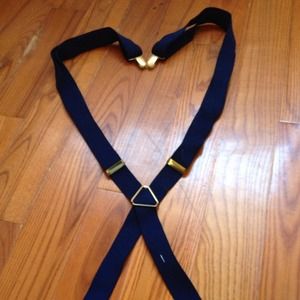 Blue suspenders