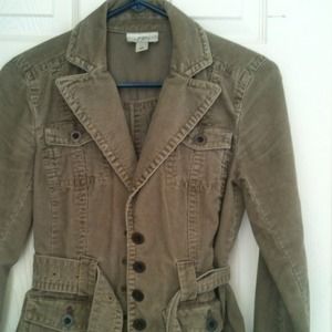 Ann Taylor Loft corduroy tan jacket.