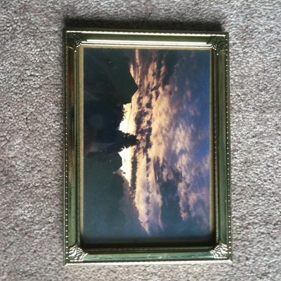 Gold photo frame