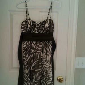 Chocolate & Ivory zebra dress.