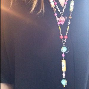 Day of the dead statement necklace