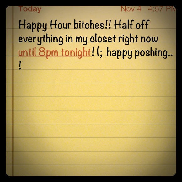 Half off everything!