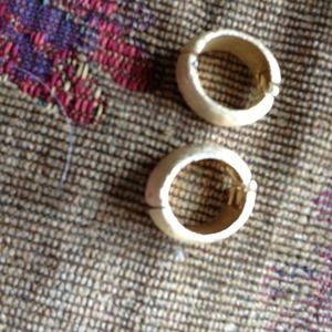 Vintage brushed gold rarrings
