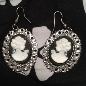 Cameo earrings