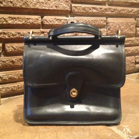 Coach Handbags - Vintage Coach; Navy Blue; 100% Authentic