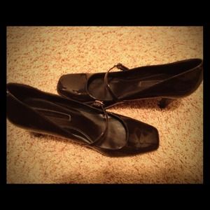 Beautiful brown patent leather