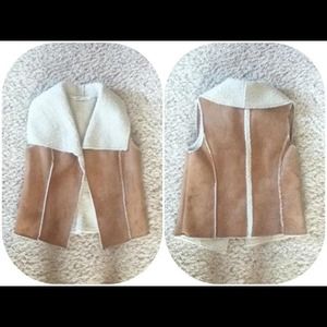 Tan suede vest