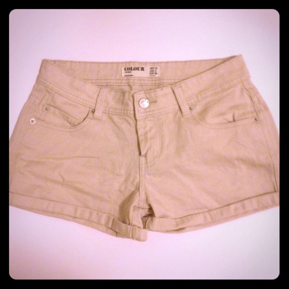 High waisted khaki shorts size 6 usa 38 eur 10 aus