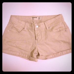 High waisted khaki shorts size 6 usa 38 eur 10 aus