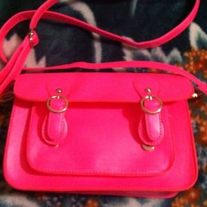 A chic hot pink purse