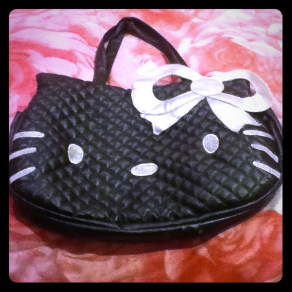 Black and gray hello kitty bag - Picture 1 of 1