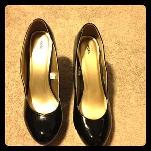 Black Patent Leather High Heels