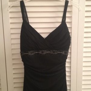 Black strap party dress. Hot! 👠💋