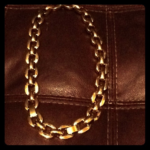 **SOLD** Gold link chain necklace