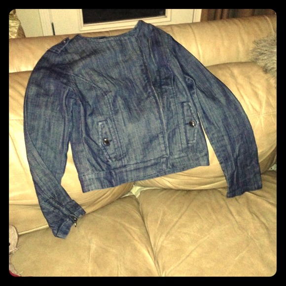 BUNDLED Denim motorcycle jacket for @janetbb