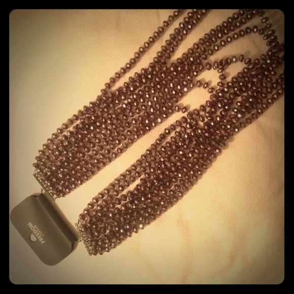 Topshop Multi Row Beaded Necklace - never worn!