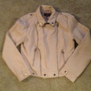 Blush faux jacket