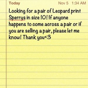 Leopard sperrys