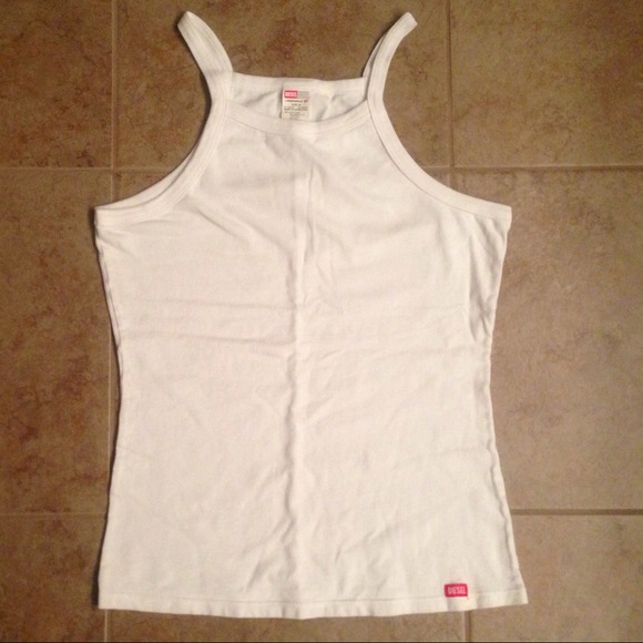 ❗FINAL PRICE❗DIESEL racer back white tank top