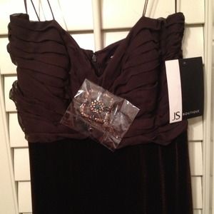 Expresso Brown formal gown from Macy's w/tags.