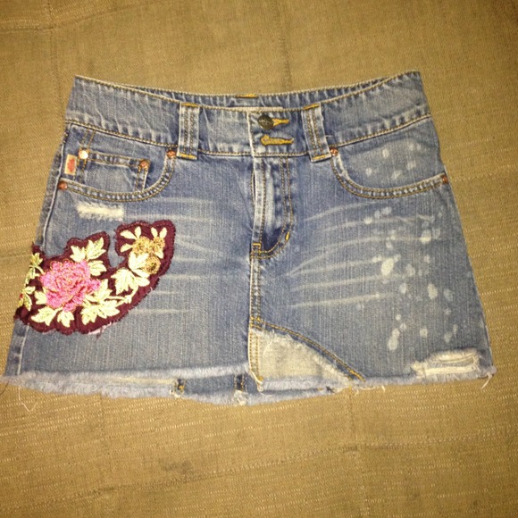 Vintage denim skirt