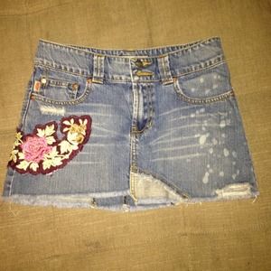 Vintage denim skirt