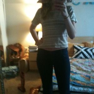 SOLD Striped Crop Top